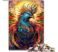 JigsawPuzzle 1000 Pieces for Adults Psychedelic Phoenix Bird Puzzles for Adults for Teenager & Family Fun, (Szie 26x38cm)