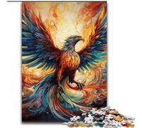 JigsawPuzzle 1000 Pieces for Adults Psychedelic Phoenix Bird Wooden Puzzles size 50x75cm Challenging Brain Teaser - Relaxing Toy for Teenagers