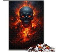 JigsawPuzzle 1000 Pieces for Adults Psychedelic Skull Jigsaw Puzzles Made of Wood,Family Bonding Activity, Home Decor Gift, Family Toy Game 1000pcs(50x75cm)