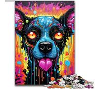 JigsawPuzzle 1000 Pieces for Adults Psychedelic The Hyena Jigsaw Perfect for Teenagers & Family Fun, for Birthdays (size : 26x38cm)