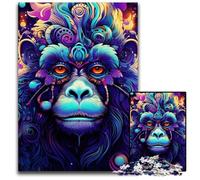 JigsawPuzzle 1000 Pieces for Adults Purple Monkey cardboard Jigsaw Ideal for Lover, Perfect Christmas, New Year, Valentine's Gift 26X38CM/10.23x14.96inch