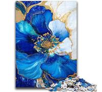 JigsawPuzzle 1000 Pieces for Adults Purples And Teals Floral Art Learning Educational Toy for Is Ideal As A Gift for The Whole Family 50x75cm
