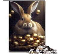 JigsawPuzzle 1000 Pieces for Adults Rabbit Easter Bunny Animal Puzzle Made of cardboard,Birthday Gift Idea, Challenging Brain Teaser Game 1000pcs(26x38cm)