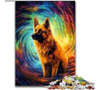 JigsawPuzzle 1000 Pieces for Adults Rainbow German Shepherd Challenging Puzzles size 26x38cm for Teenagers, Family Game Night, Brain-Challenging Gift Idea