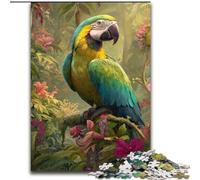 JigsawPuzzle 1000 Pieces for Adults Rainforest Parrot Puzzle Challenging Brain Teaser for Teenagers, Family Game Night Fun 50X75CM