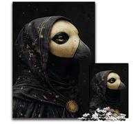 JigsawPuzzle 1000 Pieces for Adults Raven Mask PortraitWooden Jigsaw Puzzles for Adults Challenging Brain Teaser for Teenagers Family Fun Interactive Game 1000 PCS(75x50cm)