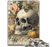 JigsawPuzzle 1000 Pieces for Adults Retro Skull Learning Educational Toys Unique Home Decor And Gifts for 14+ 50x75cm