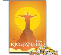 JigsawPuzzle 1000 Pieces for Adults Rio De Janeiro, for And from 14 Years And over Educational Learning Toys Family Games Birthday Present 75x100cm