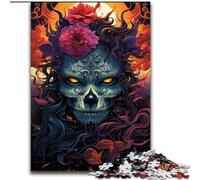 JigsawPuzzle 1000 Pieces for Adults Roses And Zombies Jigsaw Made of cardboard, for Family & Friends, Brain-Teasing Challenge 1000pcs(26x38cm)