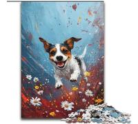 JigsawPuzzle 1000 Pieces for Adults Running Dog, Game Toys Every Piece Is Unique - Challenging Family Fun Game for for Age 14 (Size 50x75cm)