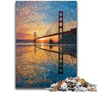 JigsawPuzzle 1000 Pieces for Adults San Francisco Bridge Learning Educational Toy for Is Ideal As A Gift for The Whole Family 50x75cm