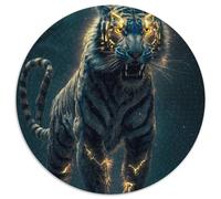JigsawPuzzle 1000 Pieces for Adults Savage Storm Tigers Jigsaw Puzzles for Adults Suitable for Birthdays,Halloween,Thanksgiving,Easter 67.5x67.5 cm