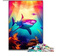 JigsawPuzzle 1000 Pieces for Adults Shark Wooden Jigsaw Puzzles for Adults size 50x75cm Perfect, DIY Artwork