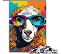JigsawPuzzle 1000 Pieces for Adults Sheep Drinking Beer Difficult Puzzles for Adults size50x75cm Perfect for Teenagers, Family Bonding, Brain Teaser & DIY Home Decor Gift