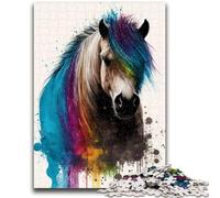 JigsawPuzzle 1000 Pieces for Adults Shetland Pony Colourful Brain Teaser Game Wall Decoration Unique Birthday And Xmas Gifts 38x26cm