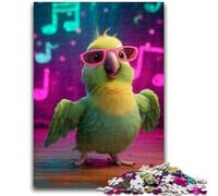JigsawPuzzle 1000 Pieces for Adults Singing Parrot Learning Educational Toy for Is Ideal As A Gift for The Whole Family 26x38cm
