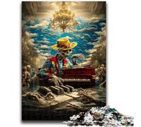 JigsawPuzzle 1000 Pieces for Adults Skeleton Toys Educational Games Stress Relieving Artists Collection, Fine Art 26x38cm
