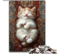 JigsawPuzzle 1000 Pieces for Adults Sleeping Cat Challenging Game And Family Play Educational Game for Birthday, Chrismas 50x75cm
