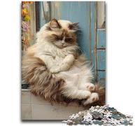 JigsawPuzzle 1000 Pieces for Adults Sleeping Cat Learning Educational Toy for Is Ideal As A Gift for The Whole Family 26x38cm