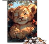 JigsawPuzzle 1000 Pieces for Adults Sleeping Lion Cub, for 14+ Challenging Game As A Gift for The Whole Family And Friends (Size50x75cm)