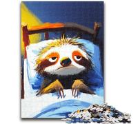JigsawPuzzle 1000 Pieces for Adults Sleeping Sloth Educational Games Home Decoration Birthday Present, Gifts for Age 14+ 38x26cm