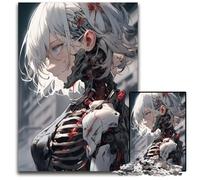 JigsawPuzzle 1000 Pieces for Adults Soldier Robot Anime Girl Paper Jigsaw Puzzles for Adults Challenging DIY Brain Teaser for Teenagers 1000 PCS(38x26cm)