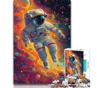 JigsawPuzzle 1000 Pieces for Adults Space Astronaut,Help The Brain Exercise Addictive Toys to Cultivate Patience Perfect Decoration 50x75cm