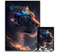 JigsawPuzzle 1000 Pieces for Adults Space Tiger Difficult Puzzles for Adults Interactive Family Game, Brain Challenge, Educational Toy 26X38CM/10.23x14.96inch