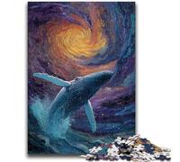JigsawPuzzle 1000 Pieces for Adults Space Whale Toys Educational Games Stress Relieving Suitable for Desktop Decoration 50x75cm