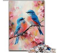 JigsawPuzzle 1000 Pieces for Adults Sparrow Oil Painting, Games Toys Gift Unique Birthday And Gifts for And Age 14 Years Up (Size 50x75cm)
