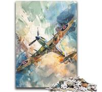 JigsawPuzzle 1000 Pieces for Adults Spitfire Plane Family Fun for Is Ideal As A Gift for The Whole Family for And Age 14 Years Up 50x75cm