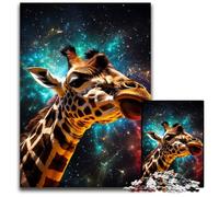 JigsawPuzzle 1000 Pieces for Adults Star Animal Giraffe Jigsaw Puzzles Brain Challenge, for Teenagers & Home Decor 26X38CM/10.23x14.96inch