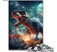 JigsawPuzzle 1000 Pieces for Adults Starry Night Dinosaur Jigsaw Perfect for Teenagers & Family Fun, for Birthdays (size : 26x38cm)
