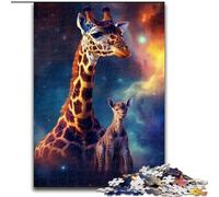 JigsawPuzzle 1000 Pieces for Adults Starry Night Giraffe Puzzle for Teenager & Families, Perfect DIY Decor & Brain-Teasing Challenge (size : 26x38cm)