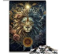JigsawPuzzle 1000 Pieces for Adults Sunflower Pride Lion Puzzles for Adults for Family And Friends, Suitable for Ages 14+ size 50x75cm