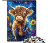 JigsawPuzzle 1000 Pieces for Adults Sunflower Yak Puzzles for Adults 26X38CM for Holidays, Birthdays, And Family Game Nights