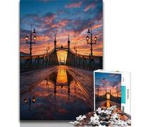 JigsawPuzzle 1000 Pieces for Adults Sunset Landscape,Decompressing Intellectual Educational Toy Is Ideal As Gifts for The Whole Family 38x26cm