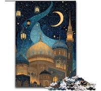 JigsawPuzzle 1000 Pieces for Adults Taj Mahal at Night Jigsaw for Family Fun Perfect for Holidays, Interactive Game Nights (size 26x38cm)