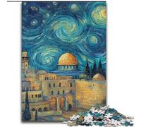 JigsawPuzzle 1000 Pieces for Adults Taj Mahal at Night Jigsaw Puzzles Made of cardboard for Birthdays, Holidays, And Home Decor size 38x26CM