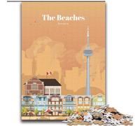 JigsawPuzzle 1000 Pieces for Adults The Beaches in Toronto, for And from 14 Years And over Educational Learning Toys Family Games Birthday Present 75x100cm