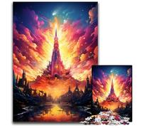 JigsawPuzzle 1000 Pieces for Adults The Colorful Psychedelia of Space Shuttle DawnPaper Puzzles Educational Activity for Cognitive Skills Cognitive Skill Improvement 1000 PCS(38x26cm)