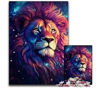 JigsawPuzzle 1000 Pieces for Adults The Colorful Psychedelia of Starry Night LionPaper Puzzles Educational Activity for Cognitive Skills Cognitive Skill Improvement 1000 PCS(38x26cm)