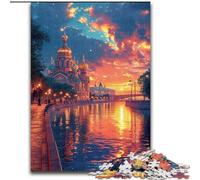 JigsawPuzzle 1000 Pieces for Adults The Colourful Taj Mahal Jigsaw Made of Wood,Challenging Brain Teaser for Teenagers, Perfect for Home Decor Or Gift 1000pcs(50x75cm)