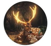 JigsawPuzzle 1000 Pieces for Adults The Glowing Deer Cardboard Puzzles, Ideal for Office, Bedroom, Living Room Decor (67.5x67.5cm)