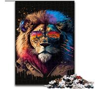 JigsawPuzzle 1000 Pieces for Adults The Lion with The Crown cardboard Jigsaw Puzzles for Adults Perfect for Family Fun, Party Games, Birthday Party Favors size 38x26cm
