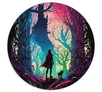 JigsawPuzzle 1000 Pieces for Adults The Lost Castle 1000 Piece Round Jigsaw Puzzle Educational Toy for Teenagers, Home Office Decor 1000pcs (67.5x67.5cm)