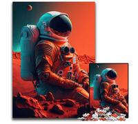 JigsawPuzzle 1000 Pieces for Adults The Martian Astronaut Wooden Puzzles for Mother'S Day, Birthdays, Christmas 50x75CM/19.68x29.52inch