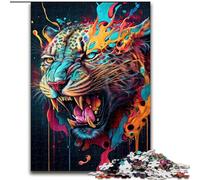 JigsawPuzzle 1000 Pieces for Adults The Mysterious Leopard Puzzles for Adults for Family And Friends, Suitable for Ages 14+ size 50x75cm