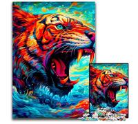 JigsawPuzzle 1000 Pieces for Adults Tiger Difficult Puzzles for Adults Interactive Family Game, Brain Challenge, Educational Toy 26X38CM/10.23x14.96inch