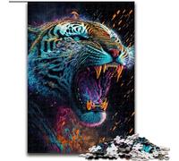 JigsawPuzzle 1000 Pieces for Adults Tigers Bright Roar 1000Pc Adults Jigsaw Puzzle for Teenagers, Family Interactive Game, Challenge Gift size 50x75cm